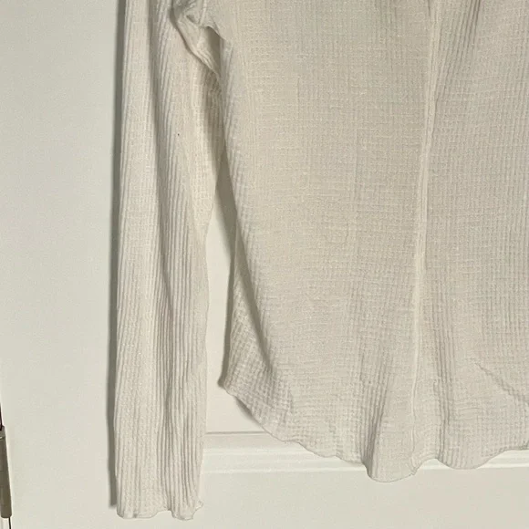 Free People Cream Going Places Snaps Waffle Knit Cardigan Sweater - 35604 - Picture 12 of 16